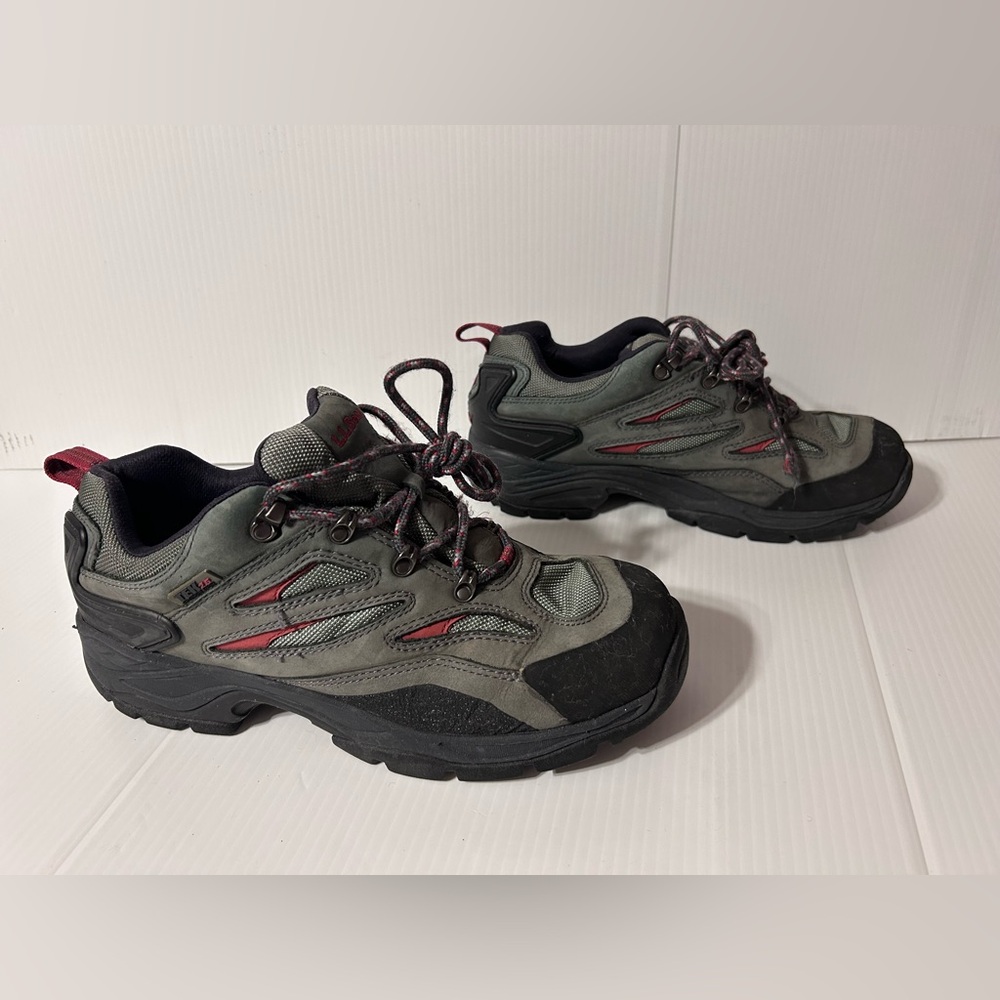 L. L. Bean TEK gray hiking sneakers shoe men size 10 1/2 M
